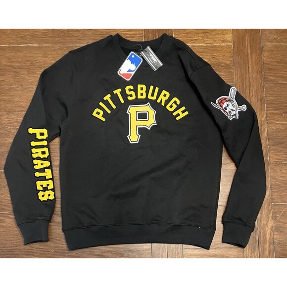 Men’s Pro Standard Size L Pittsburg Pirates Black Crewneck Sweater NWT MLB - Picture 1 of 4